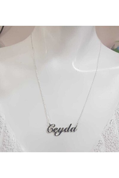 GWOMA Kadın Gümüş Kolye - Ceyda Yazılı Isim • Işıklı Kutuda • Sevgiliye • Eşe...