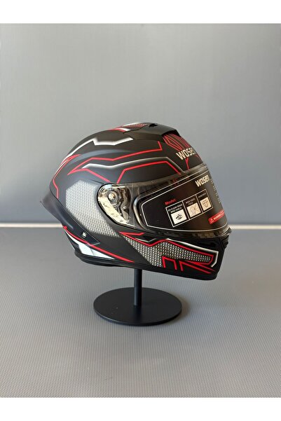 WOSEN Ws-602 Güneş Gözlüklü Full Face Kask (Şeffaf Vizörlü) MATT BLACK K1 (602)