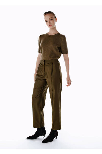 Knitss Olıvestone Yün Karışımlı Pantolon