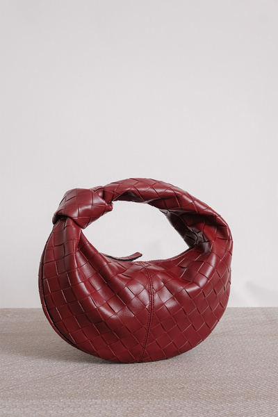 CANTACOMBINE Geanta de dama Mini Jordie Impletit Claret Red Bttg