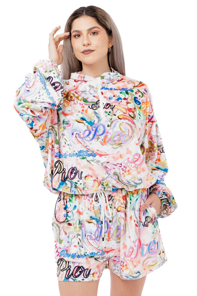 Pier Trening catifea print multicolor