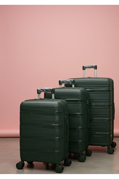 Generic 3-Piece Hardside Lightweight PP Luggage Set with 360° Spinner Wheels