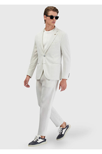 Ramsey Smoked Straight Comfort Fit Knitted Suit