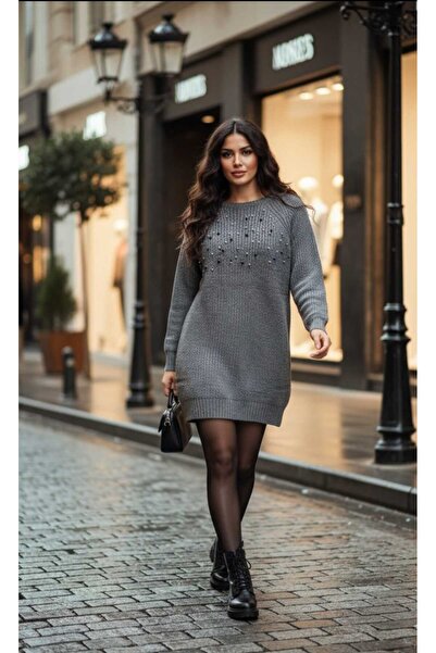 Cockatoo Women's Pearl Stone Detailed Knitwear Sweater