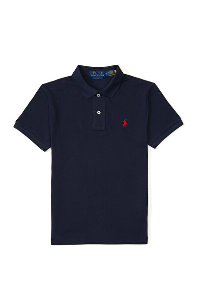 Polo Ralph Lauren Navy Blue Polo Neck Unisex Children's T-Shirt