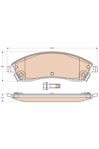 TRW Set Placute Frana Frana Disc Cadillac Srx