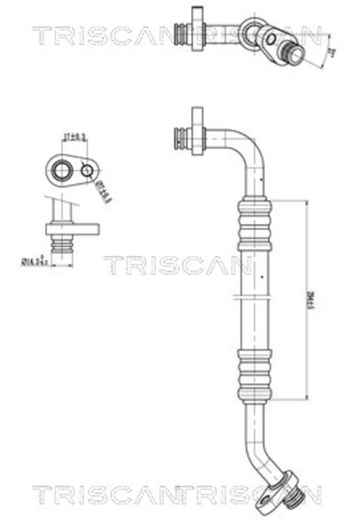 TRISCAN Conducta Presiune Variabila Aer Conditionat Citroen C4 1/C4 Cupe Peug...