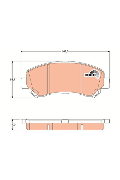 TRW Set Placute Frana Frana Disc Nissan 10-Trail 2/10-Trail Van/Maxima 7 Niss...