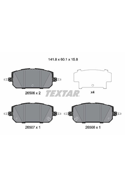 TEXTAR Set Placute Frana Frana Disc Mazda Cx-50/Mx-30 Mazda (Changan) Cx-30