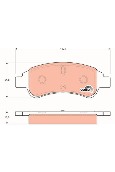 TRW Set Placute Frana Frana Disc Citroen Berlingo / Berlingo First Microbus/C...