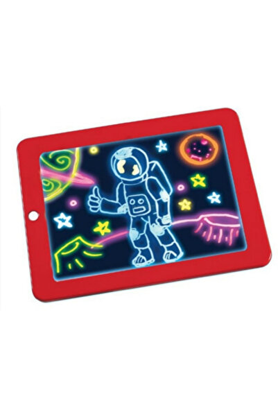 KlaussTech Tablă magică 3D cu LED roșu, tip pix cu radieră luminoasă 36211