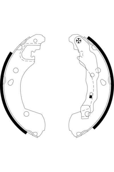 Krieger Set Saboti Frana Nissan Micra 3/Micra C+C 3/Note Renault Clio 3/Modus...