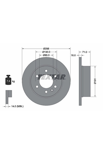 Krieger Дискови спирачки Mercedes-Benz Sprinter 3.5-T автобус/Sprinter 3.5-T ...