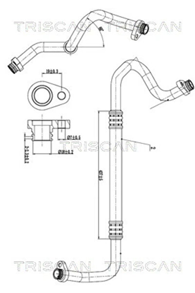 TRISCAN Conducta Presiune Variabila Aer Conditionat Citroen Berlingo Peugeot ...