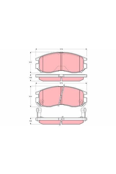 TRW Set Placute Frana Frana Disc Hafei Sigma Mitsubishi Colt 4/Eclipse 1/Ecli...