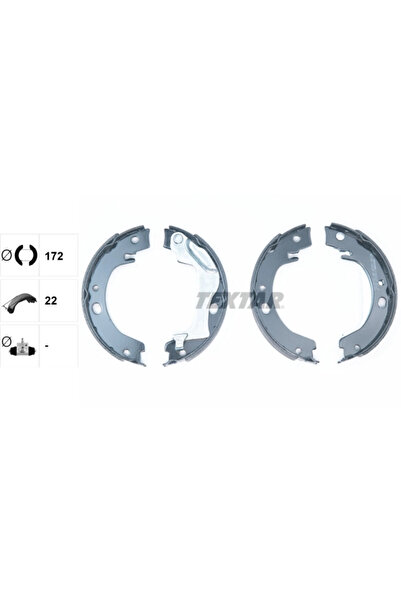 TEXTAR Set Saboti Frana Frana De Mana Toyota Corolla