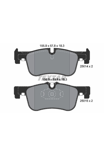Krieger Set Placute Frana Frana Disc Bmw 1/2 2011-2021