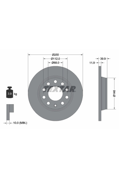 Krieger Set Discuri Frana Audi A4 B6/A4 B7 2000-2013
