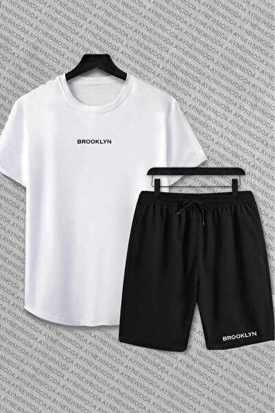 Eşofmancım Set de vară pentru femei, cu pantaloni scurți, top și pantaloni sc...