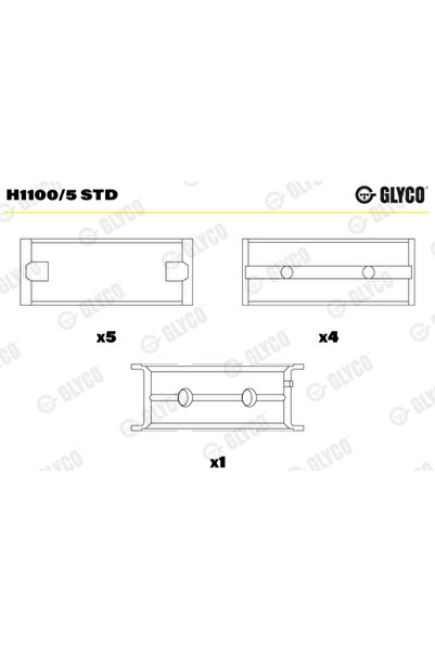 GLYCO Cuzineti Arbore Cotit Ford B-Max/C-Max/Fiesta 4 Ford Asia & Oceania Fie...