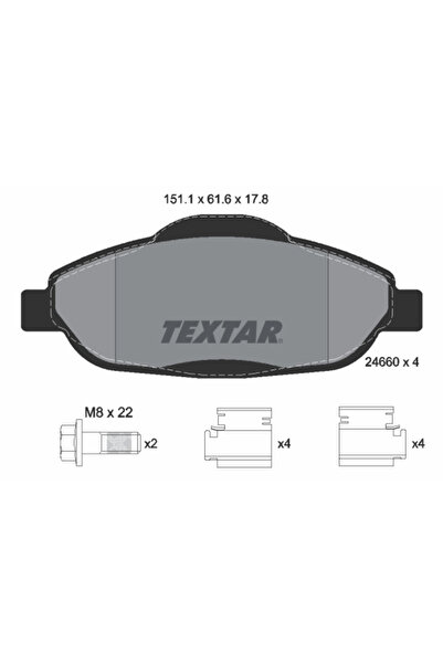 Krieger Set Placute Frana Frana Disc Peugeot 3008 1 Microbus/308 1/308 Cc 200...