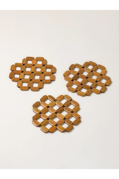 Minihol Pietro 3 Parça Ahşap Nihale Seti (15 cm)