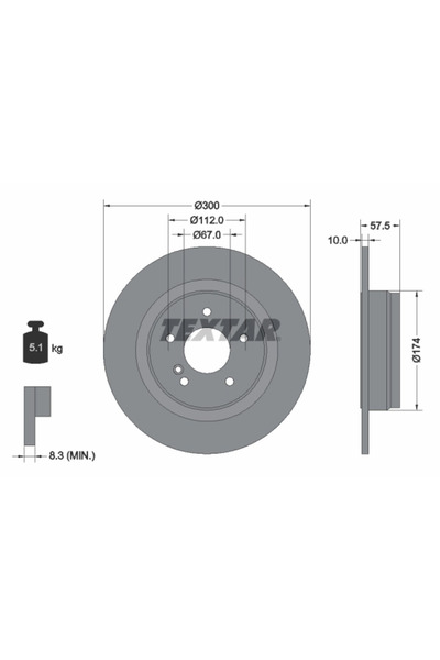 Krieger Disc Frana Mercedes-Benz C-Class/E-Class Mercedes-Benz (Bbdc) C-Class