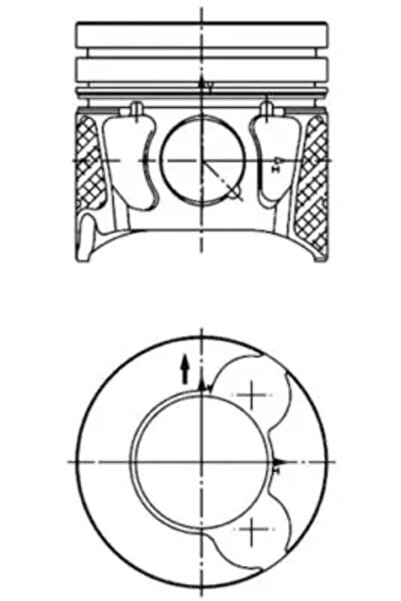 Kolbenschmidt Piston Citroen C4 1/C4 Grand Picasso 1/C4 Picasso 1 Microbus Fi...
