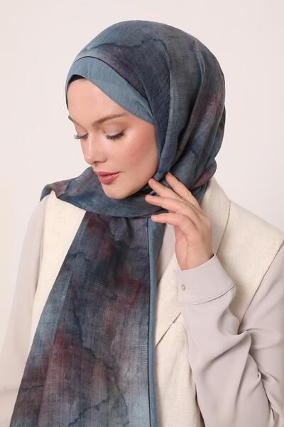 LuvenSara Şal de vară cu model batik cu design special care schimbă culoarea