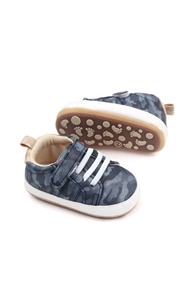 BebeNou Pantofi sport pentru bebeluși, model camuflat, talpă antiderapantă cs...