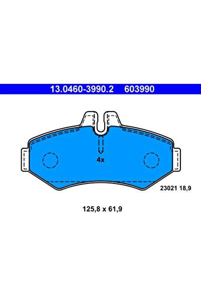 Ate Set Placute Frana Frana Disc Mercedes-Benz G-Class/Sprinter 2-T Bus/Sprin...