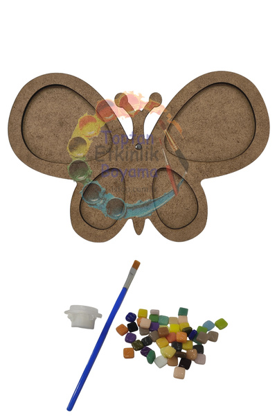 toptanetkinlikboyama Kelebek Mozaik Yapma Seti | MDF Mozaik Baz | Mozaik Taş ...