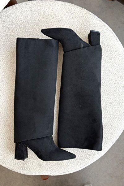 MODAADAM Жіночі чоботи Wanda Tak Çıkar - Чорний замш