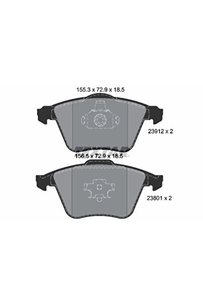 Krieger Set Placute Frana Frana Disc Saab 9-3 Volvo C70 2/S40 2/V50