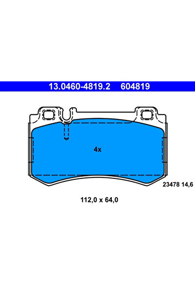 Ate Set Placute Frana Frana Disc Mercedes-Benz Clk/S-Class/Sl