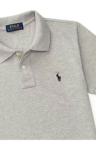 Polo Ralph Lauren Gray Polo Neck Unisex Children's T-Shirt