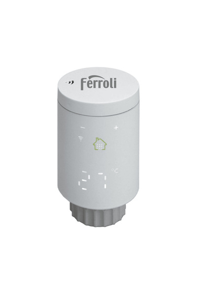 Ferroli Kit controler gateway si 10 capete termostat smart pentru calorifer Ferroli, Wi-Fi, control de la...