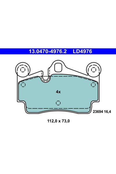 Ate Set Placute Frana Frana Disc Audi Q7 Porsche Cayenne