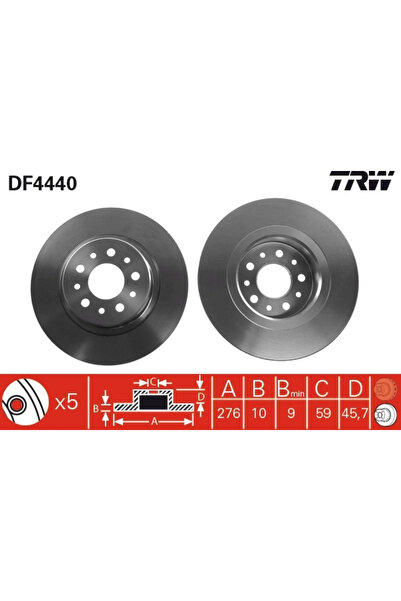 TRW Disc Frana Alfa Romeo 147/156/Gt