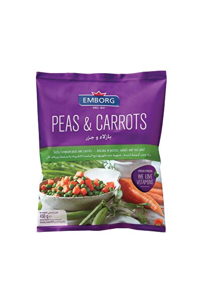 Emborg بازلاء وجزر من شركة إي إم بي 450 جرام × 2