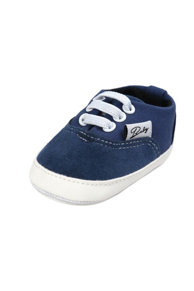 BebeNou Pantofi sport albaștri pentru bebeluși cu șireturi elastice chd0754-6-va11