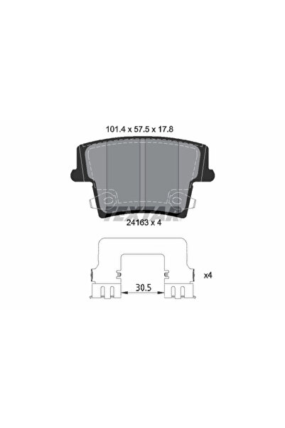 Krieger Комплект спирачни накладки дискови спирачки Chrysler 300C Chrysler (B...