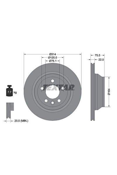 Krieger Disc Frana Vw Multivan T5/Touareg/Transporter T5 Bus