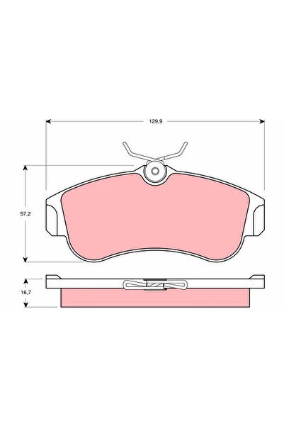 TRW Set Placute Frana Frana Disc Nissan Almera 2/Primera