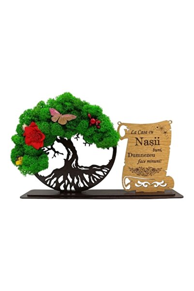 OEM Tablou Copacul vietii cu licheni, decorat, cadou personalizat cu mesaj st...