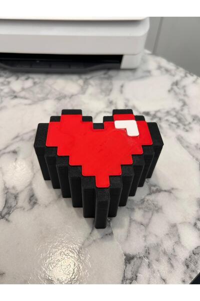 Şahi Workshop Retro Blok Kutu Koleksiyonu - Kalp Desenli Hediyelik Saklama Ku...