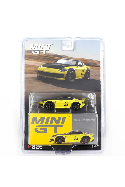 mini gt نموذج سيارة نيسان زد إل بي نيشن ووركس إيكازوتشي الأصفر بمقياس 1/64 - ...