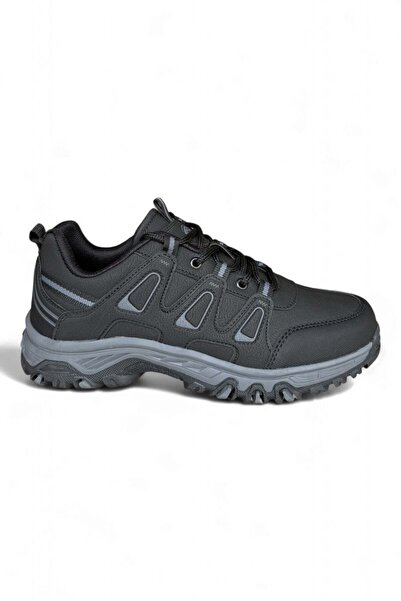 NAVİSHOES Siyah Unisex Outdoor Trekking Kışlık Kısa Bot Kaymaz Taban 777NAV