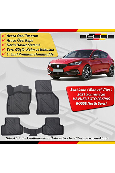 BOSSE North Seat Leon Paspas Araca Özel (Manuel Vites) 2021 Sonrası Derin Hav...