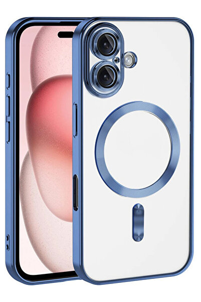 NewFace غطاء مغناطيسي آيفون 17 من دي إس-ديرين - أزرق سييرا